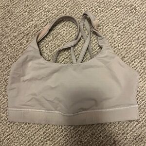 lululemon athletica Gray Seamless Racerback Bra